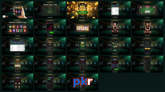 Main screen of Pkr bet page for PK players