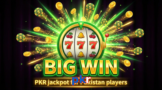Big win animation on Pkr slot game